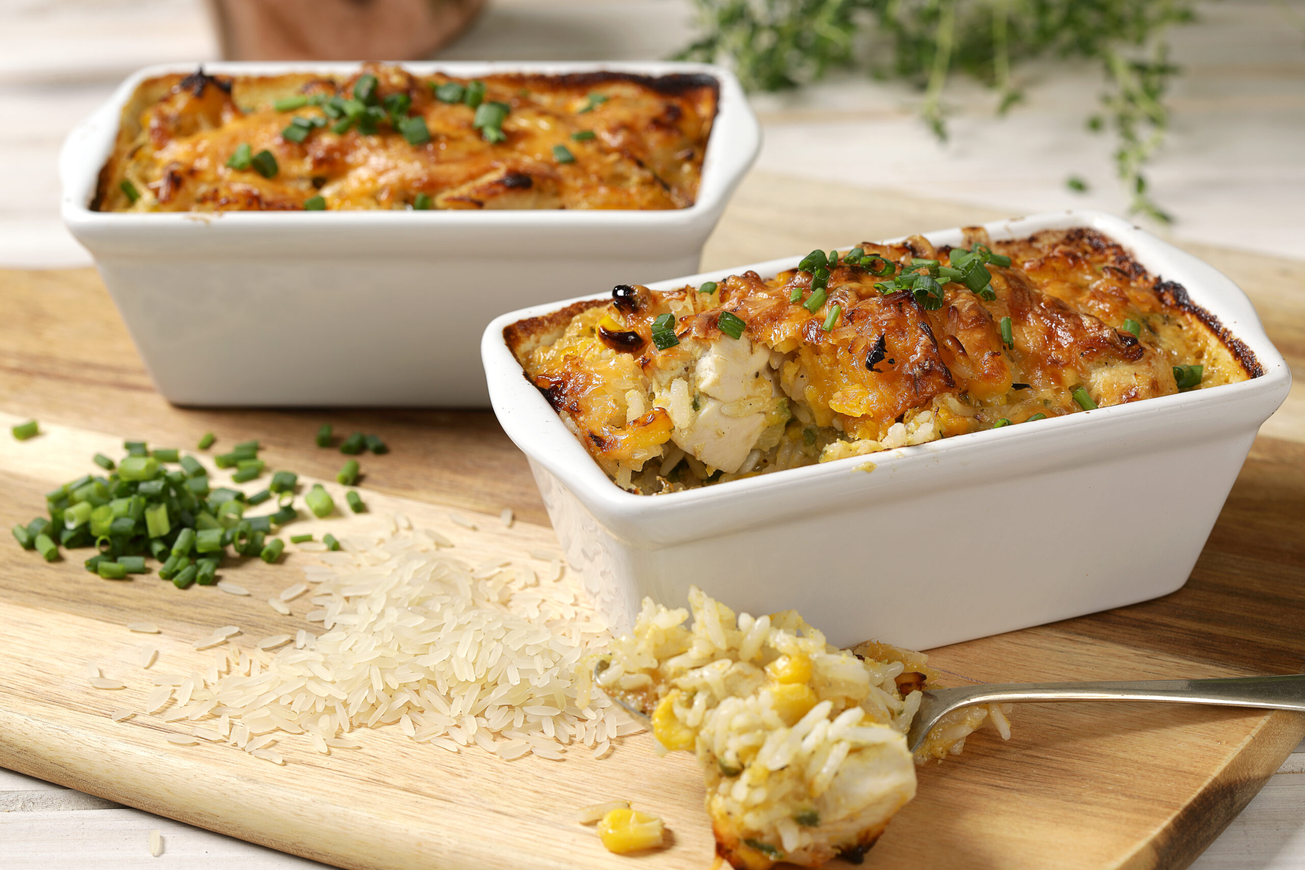 Chicken, Butternut, Corn, Rice Bake - Golden Delight