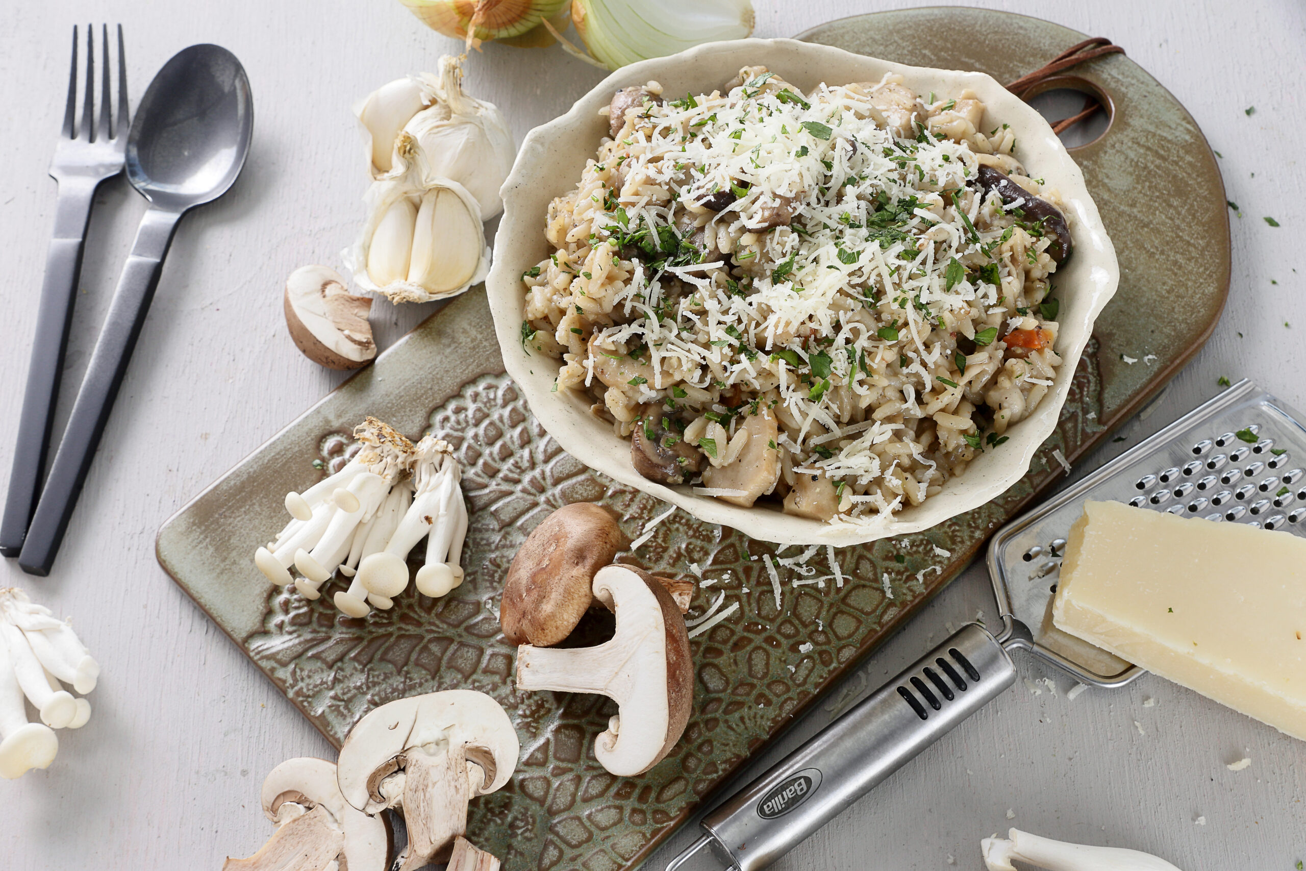 Mushroom Pilaf (V) - Golden Delight